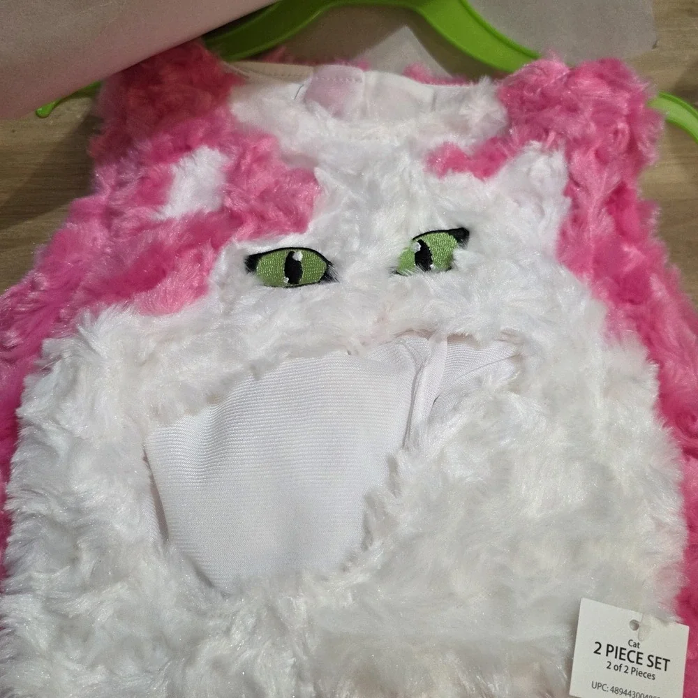Halloween Costume Baby 0-6 Months  Girls Pink Cat, Trick‎ Treat.    BF